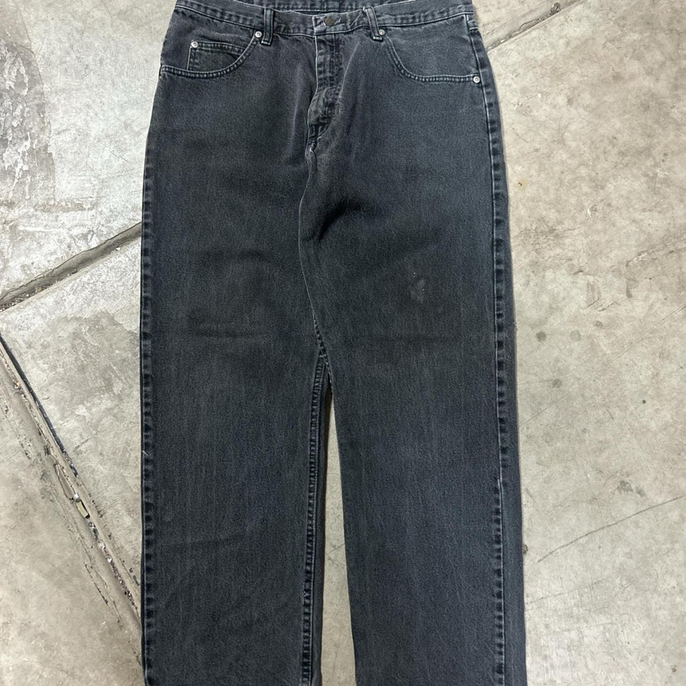 Wrangler Men's Dark Gray Straight Jeans